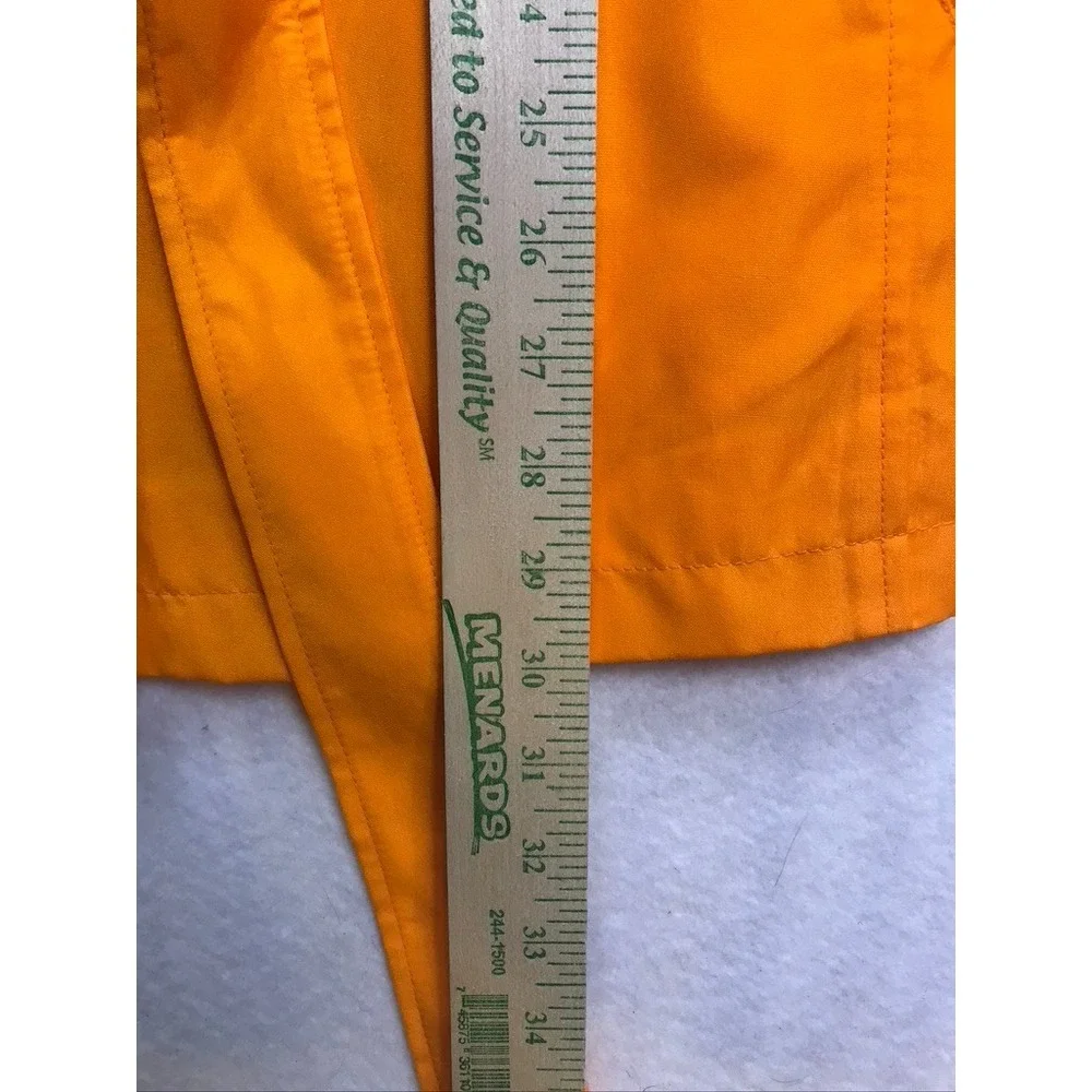 Terry Lewis Classic Luxuries Women Orange‎ Belted Trench Coat Rain Jacket 1X NEW